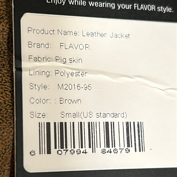 NWT  tan Leather jacket,pigskin,biker,Yellowstone,aviator,event, vtg tag, EC, - Picture 8 of 10